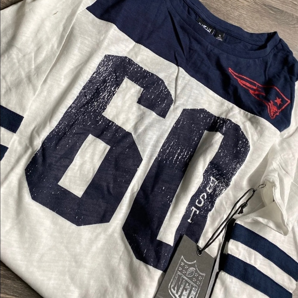 New England patriots 3/4 shirt